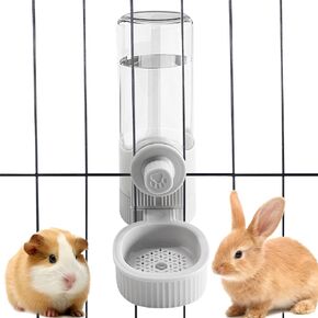 18OZ Rabbit Water Bottle, Pet Water Bottle for Cage Crate,Hanging Automatic Water Dispenser for Cage,Ferret Bunny Guinea Pig Water Bowl,Suitable for Small Animal