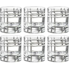 Barski Tumbler Glass - Double Old Fashioned - Set of 6 - Glasses - Designed DOF Crystal Glass Tumblers - For Whiskey - Bourbon - Water - Beverage - Drinking Glasses - 11.5 oz. - Made in Europe
