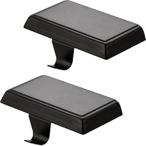 Christmas Stocking Holders Ornament Hooks Mantel Weighted Stocking Hangers Metal Hanging Hooks Heavy Duty Stocking Holders Bases for Mantel Fireplace Party Decoration (Black, 4)
