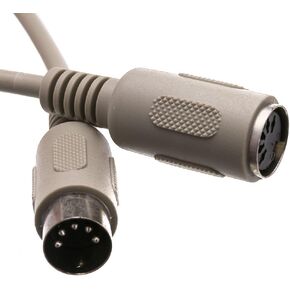CableWholesale at Keyboard Extension Cable, Din5 Male to Din5 Female, 5 Conductor, Straight, 6 Foot, Keyboard Extension Cable Din