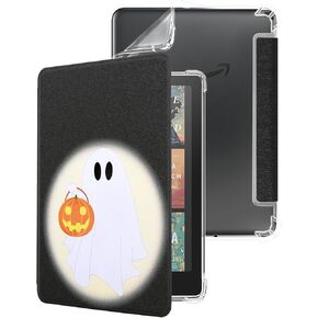 WALNEW Case for 7" Kindle Paperwhite 12th Generation 2024 and Kindle Colorsoft Signature Edition, Clear Soft TPU Back Protective Cover for 2024 Kindle Colorsoft (Black)