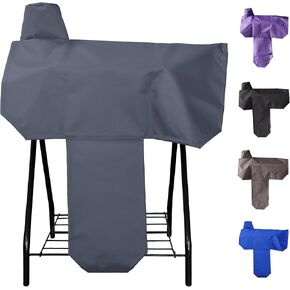 Waterproof Western Saddle Cover, Studry Protective Coverwith 6 Elastic Straps to Secure fit Each Corners and Fenders,One Size Fits Most Full-Size Western Saddle