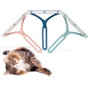 Dog Hair Remover for Couch, Cat Fur Removal Tool for Furniture, Pet Hair Remover Cleaner Brush for Clothes, Carpet, Bedding, Car, Reusable Scraper for Dog Hair/Lint Cleaning, (6 Pack)