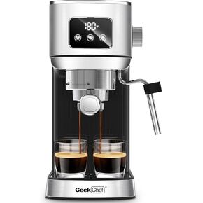 Geek Chef Espresso Machine, 20 Bar Coffee Machine, Latte Machine, Cappuccino Maker, Espresso Maker for Home