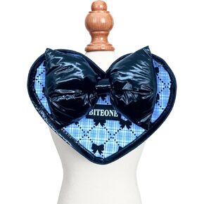 Luxury Cat Bandanas, Telepathy-Inspired Design, Premium Silk, 100% Handmade, Heart & Bowknot Shaped, Adjustable for Small, Medium Dog Scarf (Pink)