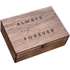 Personalized Custom Memory Wooden Keepsake Stash Valentines Lock Box Wedding gift for Him, Her, Gift for Boyfriend, Girlfriend, Couples, Women, Men, Engagement, Anniversary gift (X-Large, Oak) in Saudi Arabia