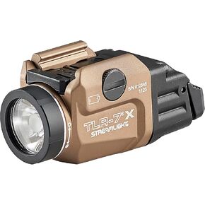 Streamlight 69455 TLR-7 X USB Multi-Fuel Low-Profile Rail-Mounted Weapon Light with Interchangeable Rear Paddle Switches, Black