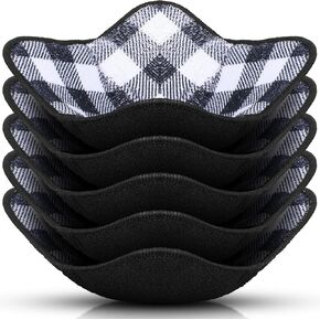 Hot Bowl Holder Microwave Safe Bowl Cozies Multipurpose Soup Bowl Holder Hot Heat Proof Plate Holder to Prevent Hand from Heat and Maintain Food Warm(Red, Blue, Green, Yellow, Black,10 Pieces)