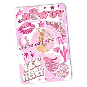 Clear Back Cover Insert for Kindle Paperwhite 11th Generation 6.8" | Bookish Kindle Cardstock Insert for E Reader | Booktok Sticker Case Insert | Country Romance Book Gifts (Preppy Cowgirl)