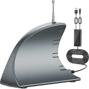 WUMINGLU TV Antenna Indoor, Digital TV Antenna for Smart TV Indoor Outdoor 980+ Miles Long Range Clear 2024 Rate 4K HD TV Amplified Signal Booster Local Channel 33ft