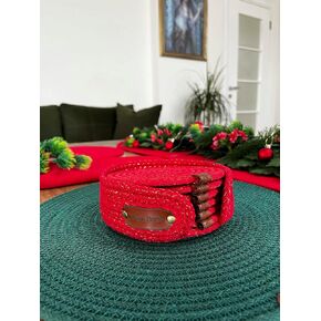 Elegant Handmade Coaster Set of 6 with Sparkling Design and Chic Basket for Stylish Table Decor (Emerald Green)