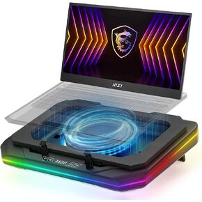 Cooling Pad for Msi Raider Katana Titan Stealth Vector Creator Prestige Summit Cyborg Sword Pulse 14 15 16 17 18 inch Gaming Laptop, with Ultra Powerful Booster Turbo Cooling Fan Can Fast Cooling