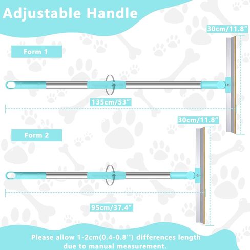 Reusable Carpet Rake for Pet Hair Removal,Long Handle Pet Hair Removal Tool,Carpet Rake Scraper, Adjustable Carpet Rake Pet Hair Remover for Couch, Rugs (Blue) in Saudi Arabia