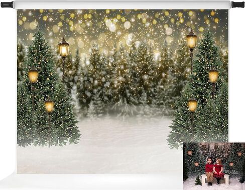 Kate Christmas Photography Backdrop Wonderland Enchanted Snowy Trees Backdrops for Holiday Party Banner Winter Snow Forest Photo Booth Prop 10x10ft in Saudi Arabia