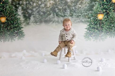 Kate Christmas Photography Backdrop Wonderland Enchanted Snowy Trees Backdrops for Holiday Party Banner Winter Snow Forest Photo Booth Prop 10x10ft in Saudi Arabia