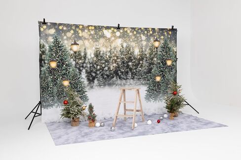 Kate Christmas Photography Backdrop Wonderland Enchanted Snowy Trees Backdrops for Holiday Party Banner Winter Snow Forest Photo Booth Prop 10x10ft in Saudi Arabia