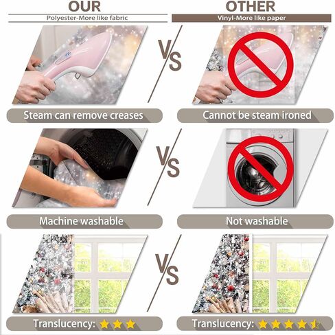 ZTHMOE 7x5ft Polyester Winter Christmas Photography Backdrop Snowman Pine Tree Snowflake Background Xmas Trees Party Decorations Photo Banner Props (Blurring is a Design Effect) in Kuwait