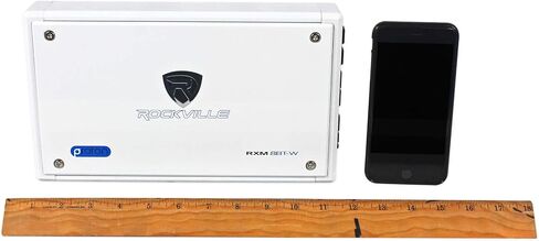 روكفيل نيو RXM8BTB 8 قنوات 1500 وات مضخم صوت بحري/قارب مع بلوتوث، أسود in Kuwait