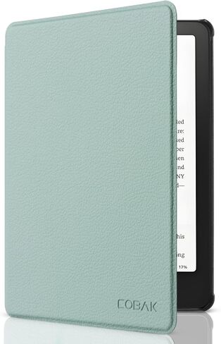 CoBak Case for Kindle Paperwhite 12th Gen 2024 (7") & Kindle Colorsoft Signature Edition - All New PU Leather Cover with Auto Sleep Wake Feature for Kindle Paperwhite Signature 2024 Released, Black in Saudi Arabia