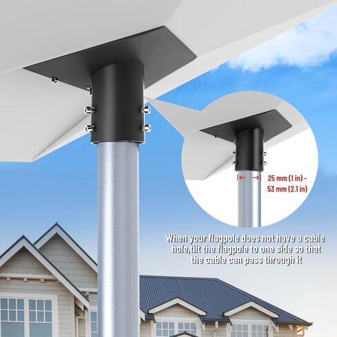 Starlink Gen 3 Mount Black Compatible with Starlink Standard V3 for Starlink Gen 3 Standard Dish Antennas,Starlink Standard V3 Roof Mount Adapter for Pole Mounting,Wall Mounting in Kuwait