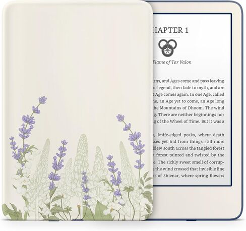 Tacky Design Cherry Blossom Skin for Kindle Paperwhite Skin Wrap, Beige Skin for Kindle Stickers, Premium Vinyl 3M Full Wrap for Kindle Paperwhite Covers for (Kindle Paperwhite (11th Gen, 2021)) in Kuwait