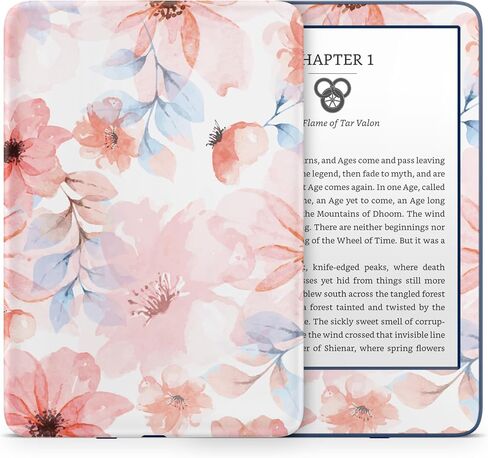 غلاف زهري بتصميم مبتذل لغلاف غلاف Kindle Paperwhite، غلاف وردي لملصقات Kindle، غلاف كامل من الفينيل الفاخر 3M لأغطية Kindle Paperwhite لـ (Kindle Paperwhite (الجيل الحادي عشر، 2021)) in Kuwait