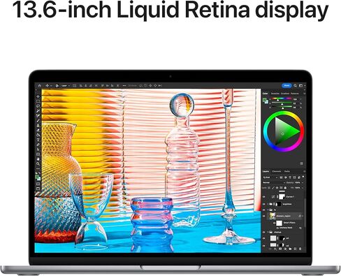 كمبيوتر محمول Apple 2022 MacBook Air مزود بشريحة M2: مصمم خصيصًا لذكاء Apple، وشاشة Liquid Retina مقاس 13.6 بوصة، وذاكرة الوصول العشوائي (RAM) سعة 16 جيجابايت، وتخزين SSD بسعة 256 جيجابايت، ولوحة مفاتيح بإضاءة خلفية، وكاميرا FaceTime HD بدقة 1080 بكسل؛ من in Kuwait