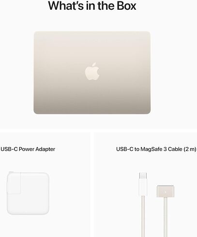 كمبيوتر محمول Apple 2022 MacBook Air مزود بشريحة M2: مصمم خصيصًا لذكاء Apple، وشاشة Liquid Retina مقاس 13.6 بوصة، وذاكرة الوصول العشوائي (RAM) سعة 16 جيجابايت، وتخزين SSD بسعة 256 جيجابايت، ولوحة مفاتيح بإضاءة خلفية، وكاميرا FaceTime HD بدقة 1080 بكسل؛ من in Kuwait