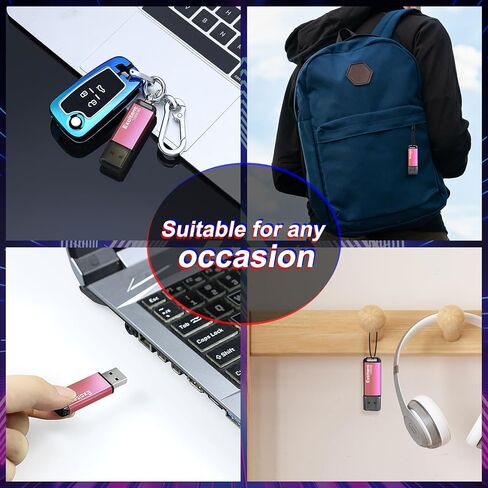 محرك فلاش USB سعة 32 جيجابايت، محرك أقراص USB سعة 32 جيجابايت مع مؤشر LED، ذاكرة USB سعة تخزين خارجية 32 جيجابايت للكمبيوتر الشخصي (قطعة واحدة، أسود) in Kuwait