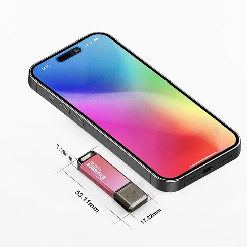 محرك فلاش USB سعة 32 جيجابايت، محرك أقراص USB سعة 32 جيجابايت مع مؤشر LED، ذاكرة USB سعة تخزين خارجية 32 جيجابايت للكمبيوتر الشخصي (قطعة واحدة، أسود) in Kuwait