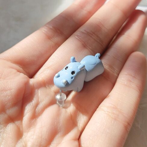 Cute Animal Bite Earrings for Women Fun Stud Earrings Dinosaur Earrings 3D Shark Earrings for Animal Lovers Jewelry Gifts in Saudi Arabia