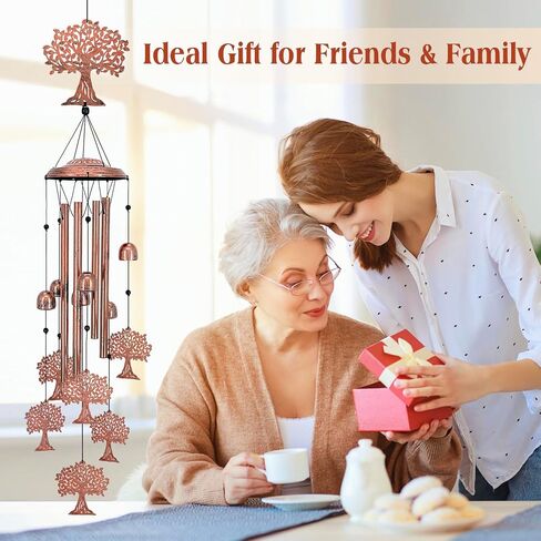 Tree of Life Wind Chimes for Outside,Tree of Life Gifts for Women/Men/Sympathy Gift/Memorial Gifts/Birthday Festival Gifts Metal windchimes Outdoors/Indoors,Patio Decor,Garden Decor,Home,Yard Decor in Saudi Arabia