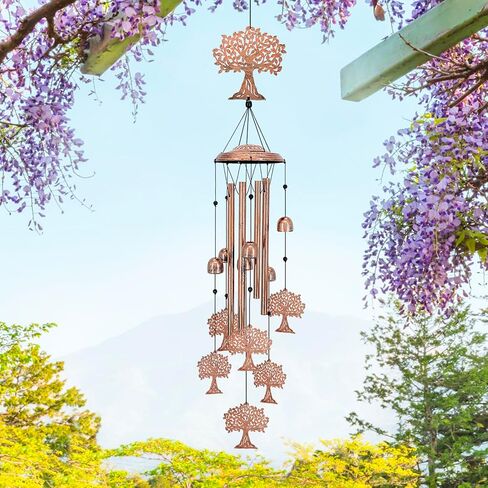 Tree of Life Wind Chimes for Outside,Tree of Life Gifts for Women/Men/Sympathy Gift/Memorial Gifts/Birthday Festival Gifts Metal windchimes Outdoors/Indoors,Patio Decor,Garden Decor,Home,Yard Decor in Saudi Arabia