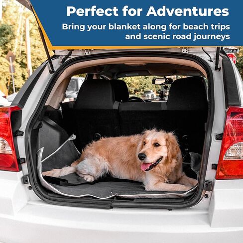 بطانية GoTags للكلاب مخصصة بالاسم، بطانيات صوف مطرزة مخصصة للأريكة والسيارة والسرير والمنزل، بطانية شيربا دافئة وناعمة ومريحة لكلبك أو جرو (كبير) in Kuwait