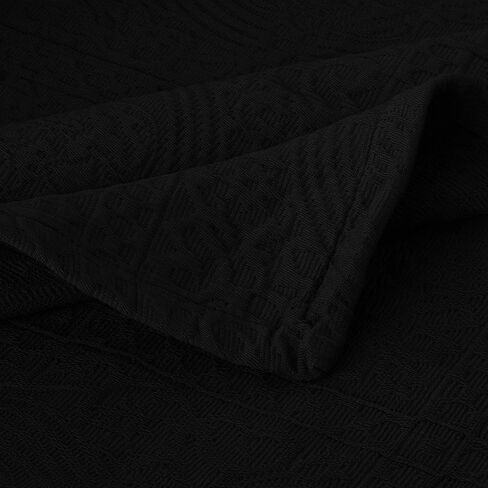 طقم مفرش سرير فلور دي ليز من القطن الفاخر، بطانيات دافئة، مفروشات لجميع المواسم، ديكور غرفة النوم، غطاء ميدالية بوهو مزخرف، يتضمن مفرش سرير واحد، 2 غطاء وسادة، الملكة، أبيض in Kuwait