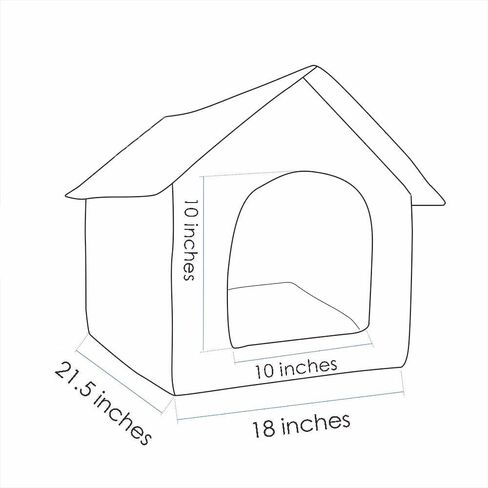 بيت الكلب الداخلي لعيد الميلاد للكلاب الصغيرة والمتوسطة، أسرة كلب عيد الميلاد الحمراء الدافئة لبيت القطط والكلاب مع وسادة ناعمة، مقاس M 21.5 × 18 × 17.5 بوصة in Kuwait