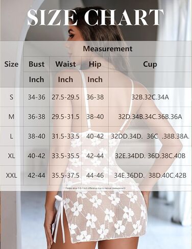 Avidlove Lingerie for Women Lace Babydoll Mesh Chemise Nightgown Side Slit Nightwear S-XXL in Saudi Arabia