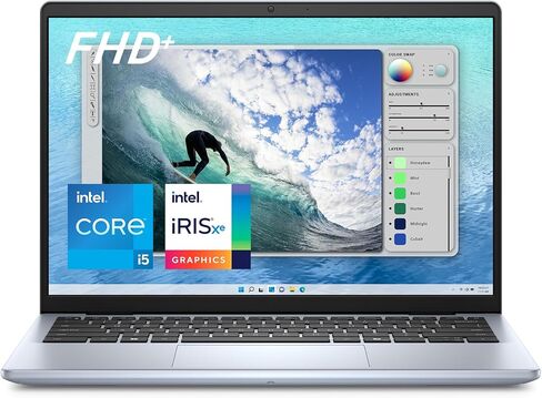 Dell Inspiron 5440 Laptop - 14.0-inch 16:10 FHD+ (1920x1200) Display, Intel Core i5-1334U Processor, 16GB DDR5 RAM, 1TB SSD, Intel Iris Xe Graphics, Windows 11 Pro, Onsite Service - Ice Blue in Saudi Arabia