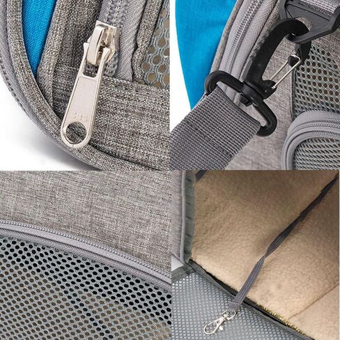 Portable Travel Pet Carrier for Small Pets Up to 16 Lbs, Airline Approved Collapsible Cats and Puppy Soft-Sided Carriers in Saudi Arabia