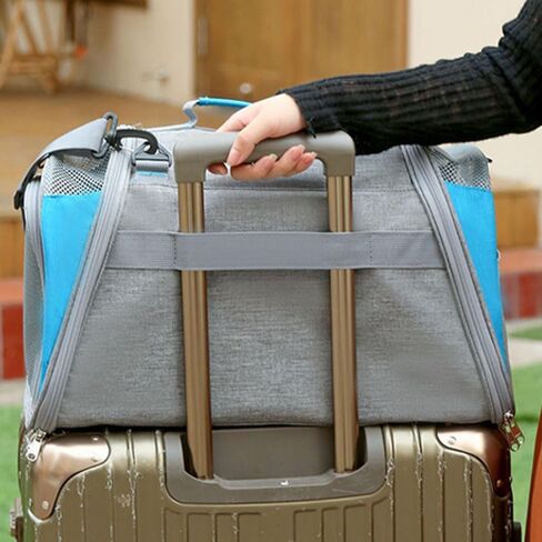 Portable Travel Pet Carrier for Small Pets Up to 16 Lbs, Airline Approved Collapsible Cats and Puppy Soft-Sided Carriers in Saudi Arabia
