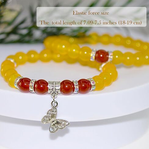 Couples Bracelets, Healing Crystal Bracelet, Butterfly Bracelet, Anxiety Bracelet for Women, Friendship Bracelets, Relationship Bracelets in Saudi Arabia
