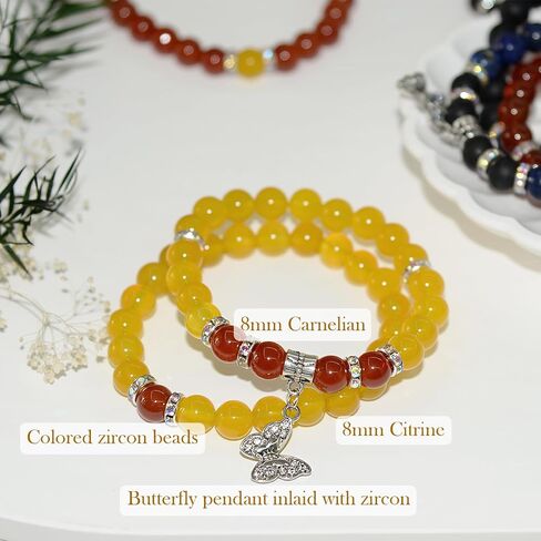 Couples Bracelets, Healing Crystal Bracelet, Butterfly Bracelet, Anxiety Bracelet for Women, Friendship Bracelets, Relationship Bracelets in Saudi Arabia