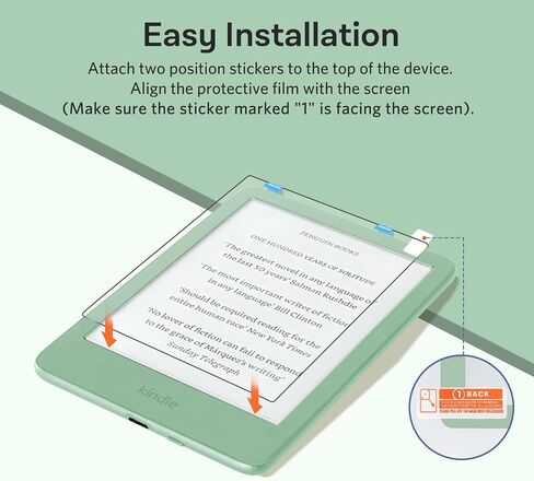 CoBak 3 Pack Anti-Glare Matte Screen Protector for 6" Kindle 2024 and 2022 (11 Generation), Kobo Nia, and PocketBook - High Clarity, Fingerprint Resistance, Anti-Bubble Glass Film in Saudi Arabia