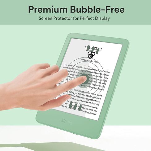 CoBak 3 Pack Anti-Glare Matte Screen Protector for 6" Kindle 2024 and 2022 (11 Generation), Kobo Nia, and PocketBook - High Clarity, Fingerprint Resistance, Anti-Bubble Glass Film in Saudi Arabia