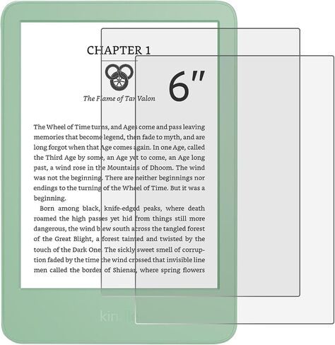 CoBak 3 Pack Anti-Glare Matte Screen Protector for 6" Kindle 2024 and 2022 (11 Generation), Kobo Nia, and PocketBook - High Clarity, Fingerprint Resistance, Anti-Bubble Glass Film in Saudi Arabia