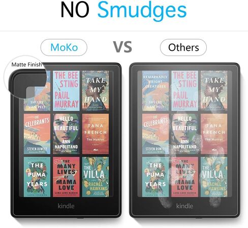 MoKo 2 Pack Screen Protector for 7" Kindle Paperwhite 12th Generation 2024 and Kindle Colorsoft Signature Edition, Anti-Glare Premium PET Protective Film Full-Coverage Matte Screen Protector in Saudi Arabia