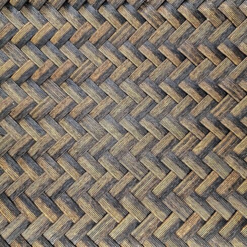 GIB Wicker Storage Baskets for Shelves with Handles 4 Pack, 15"x11" Hand Woven Decorative Rectanguler Baskets Bins Organizer for Blankets Clothes Laundry Bathroom Nursery Picnic, Brown in Kuwait