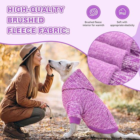 Dog Sweaters for Medium Dogs Dog Hoodie Fleece Dog Sweater Soft Dog Clothes Sweatshirt with Pocket Dog Hoodie for Medium Dogs(Black&M) in Saudi Arabia