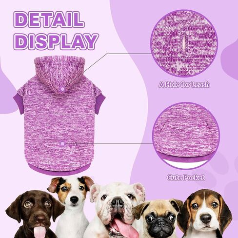 Dog Sweaters for Medium Dogs Dog Hoodie Fleece Dog Sweater Soft Dog Clothes Sweatshirt with Pocket Dog Hoodie for Medium Dogs(Black&M) in Saudi Arabia