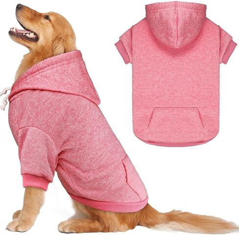 Dog Sweaters for Medium Dogs Dog Hoodie Fleece Dog Sweater Soft Dog Clothes Sweatshirt with Pocket Dog Hoodie for Medium Dogs(Black&M) in Saudi Arabia